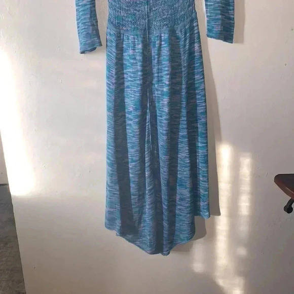 Free People Knit Marbled Blue Pink Midi Dress Size XS - Picture 4 of 9